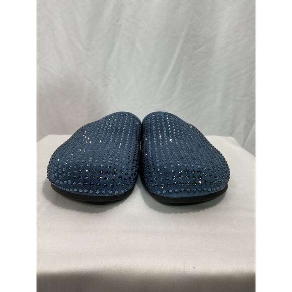 Sandro 'Rhinestone' Blue Mules Size 8 - Picture 2 of 5